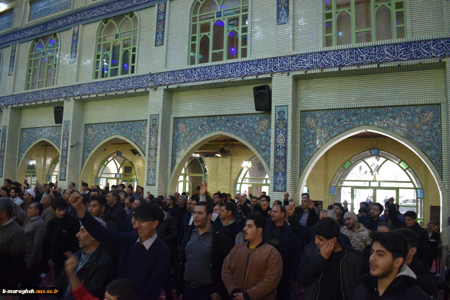 برگزاری مراسم بزرگداشت حماسه نهم دی در مسجد جامع شهرستان مراغه  7
