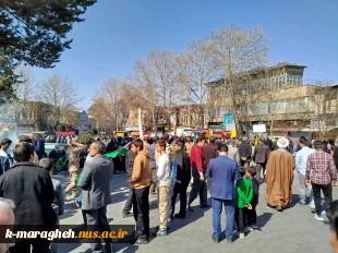 حضور دانشگاهیان آموزشکده ملی مهارت واحد مراغه در مراسم راهپیمایی روز جهانی قدس 4