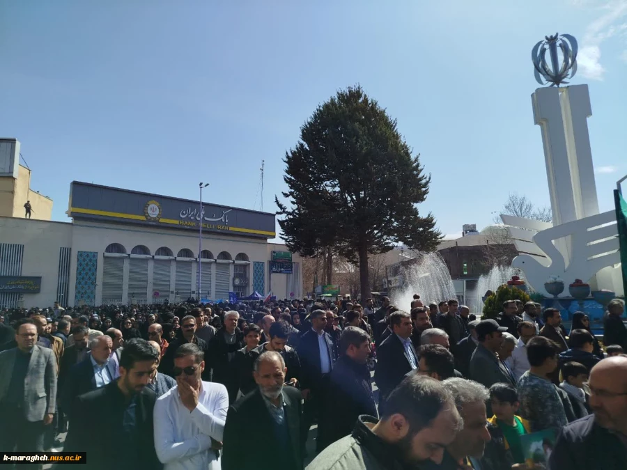 حضور دانشگاهیان آموزشکده ملی مهارت واحد مراغه در مراسم راهپیمایی روز جهانی قدس 6