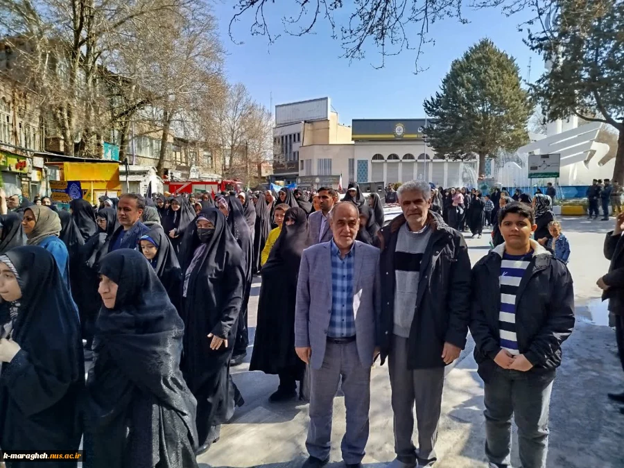 حضور دانشگاهیان آموزشکده ملی مهارت واحد مراغه در مراسم راهپیمایی روز جهانی قدس 8