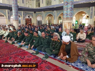 مراسم گرامیداشت شهدای جبهه مقاومت و جنگ ۱۲روزه در شهرستان مراغه 3