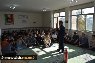 برگزاری مانور زلزله و کارگاه آموزشی ایمنی در آموزشکده ملی مهارت واحد مراغه 5