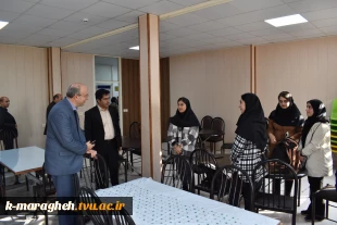 حضور ارزشمند ریاست دانشگاه ملی مهارت واحد استان آذربایجان شرقی در آموزشکده و بازدید از بخش‌های مختلف 13