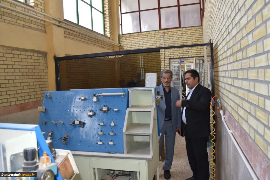 بازدید معاونت آموزشی دانشگاه ملی مهارت کشور و ریاست دانشگاه ملی مهارت استان آذربایجان شرقی و معاونت آموزشی و پژوهشی واحد استانی از آموزشکده ملی مهارت واحد مراغه 5