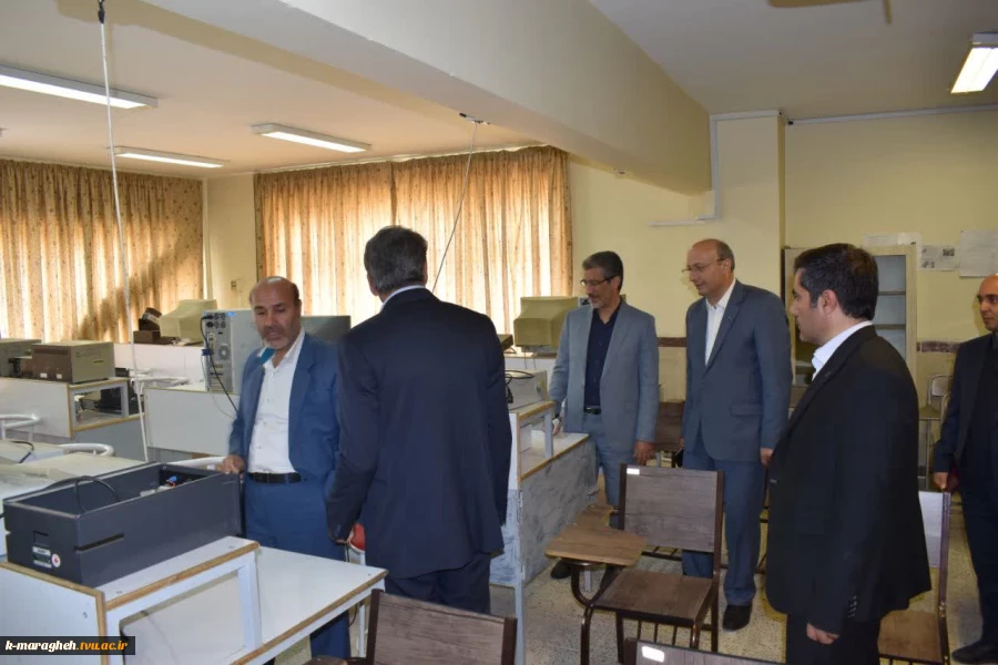 بازدید معاونت آموزشی دانشگاه ملی مهارت کشور و ریاست دانشگاه ملی مهارت استان آذربایجان شرقی و معاونت آموزشی و پژوهشی واحد استانی از آموزشکده ملی مهارت واحد مراغه 6