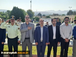 مراسم غبارروبی و‌ گلباران گلزار شهدای مراغه به مناسبت هفته دولت با حضور دکتر امیری راد معاون استاندار و فرماندار ویژه شهرستان مراغه و‌مسئولان شهرستانی 2