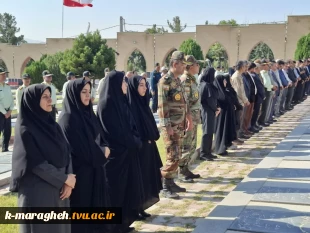 مراسم غبارروبی و‌ گلباران گلزار شهدای مراغه به مناسبت هفته دولت با حضور دکتر امیری راد معاون استاندار و فرماندار ویژه شهرستان مراغه و‌مسئولان شهرستانی 3