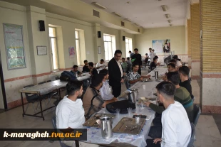 بازدید سرزده ریاست آموزشکده از سلف‌سرویس دانشجویی و بررسی کیفیت خدمات رفاهی 3