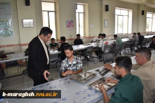 بازدید سرزده ریاست آموزشکده از سلف‌سرویس دانشجویی و بررسی کیفیت خدمات رفاهی 4